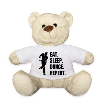 Tänzer Geschenk Tanzen Hobby Sport Tanzsport - Teddy - Weiß - Vorne