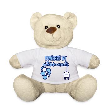 Powered By Antidepressants mental health empowered - Teddy Bear - white - Front