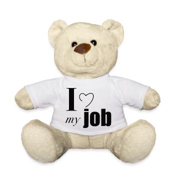 I love my job - Teddy - Weiß - Vorne