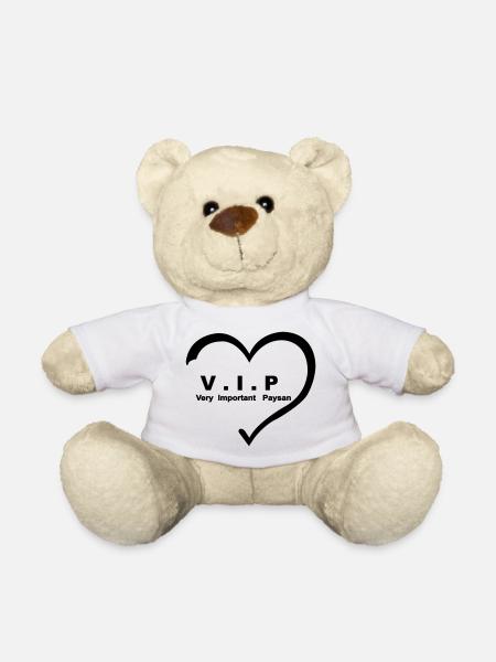 Very Important Paysan VIP coeur 01 - Nounours - blanc