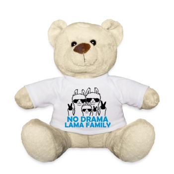 Parents No Drama Llama - Teddy Bear - white - Front
