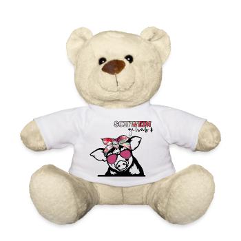 Schwein gehabt sunglasses Tier Tierwelt lustig pig - Teddy - Weiß - Vorne