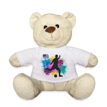 Soccer USA Grungy Paint Splash - Nounours - blanc - Devant