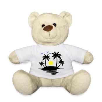 Paradise Island - Teddy Bear - white - Front