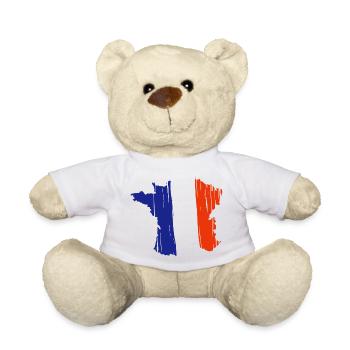 Frankreich - Teddy - Weiß - Vorne