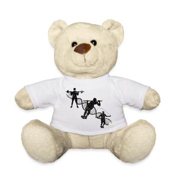 Fitness Bodybuilder Musculation Athlètes Muscle - Nounours - blanc - Devant