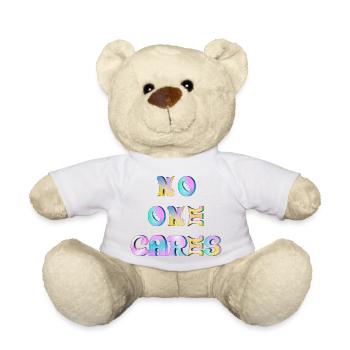 No one cares - Nounours - blanc - Devant