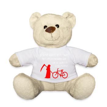 Bicycle Mountain Bike Hobby Cycling - Teddy Bear - white - Front