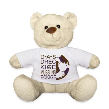 Schlamm Fußball - Teddy - Weiß - Vorne