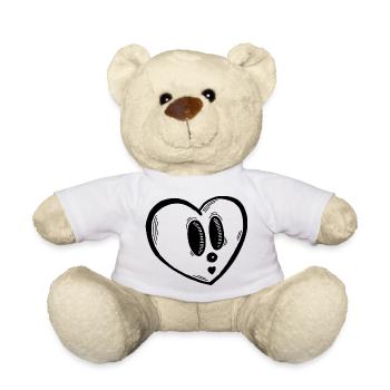 Heart - Teddy Bear - white - Front