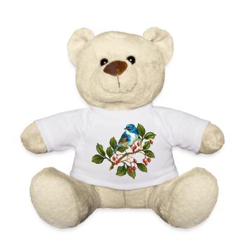 Bunter Vogel - Teddy - Weiß - Vorne