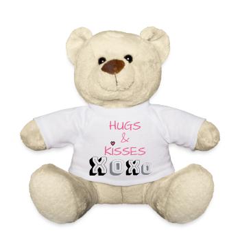 J’aime les vêtements / Hugs&Kisses - Nounours - blanc - Devant