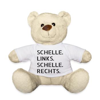 backpfeiffe spruch cool geek witzig - Teddy - Weiß - Vorne