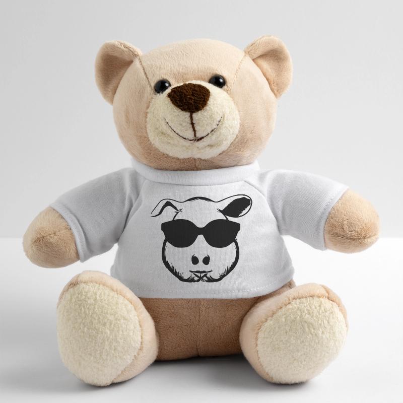 Guinea Pig Cool Sunglasses Funny Vector 6 Teddy Bear