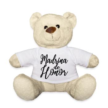 Madrina de Honor Bridesmaid Wedding Team Bride - Teddy Bear - white - Front