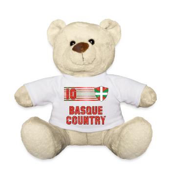 Baskenland Fußball Mannschaft - Teddy - Weiß - Vorne