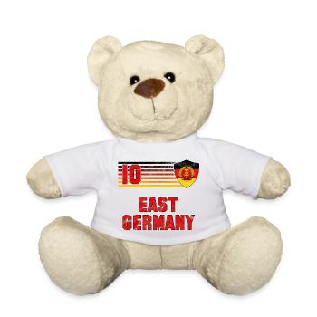 Équipe de football de la RDA - Nounours - blanc - Devant