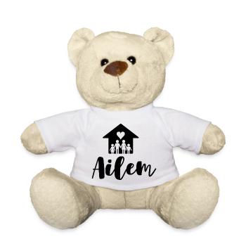 Ailem / my family Turkish - Teddy Bear - white - Front