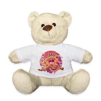 PsyPop Chamäleon auf Ast - Teddy - Weiß - Vorne