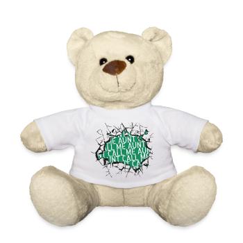 père adoptif citation drôle heureux enfant adoptif - Nounours - blanc - Devant