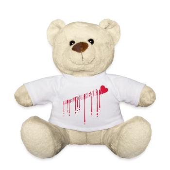 mr steal your heart - Teddy Bear - white - Front