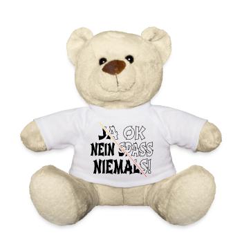 weihnachten lieben lustiger spruch - Teddy - Weiß - Vorne