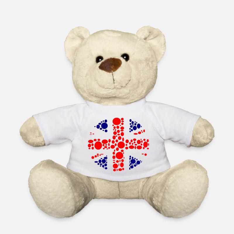 england - Teddy Bear - white