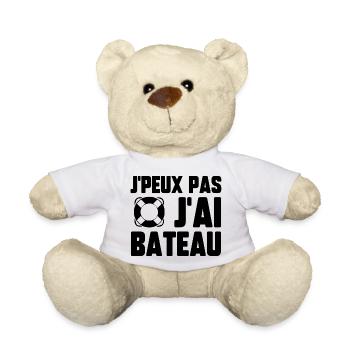 J’peux pas j’ai bateau - Nounours - blanc - Devant