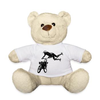 Motocross Racing T-Shirt Enduro T Shirt Supercross - Teddy - Weiß - Vorne