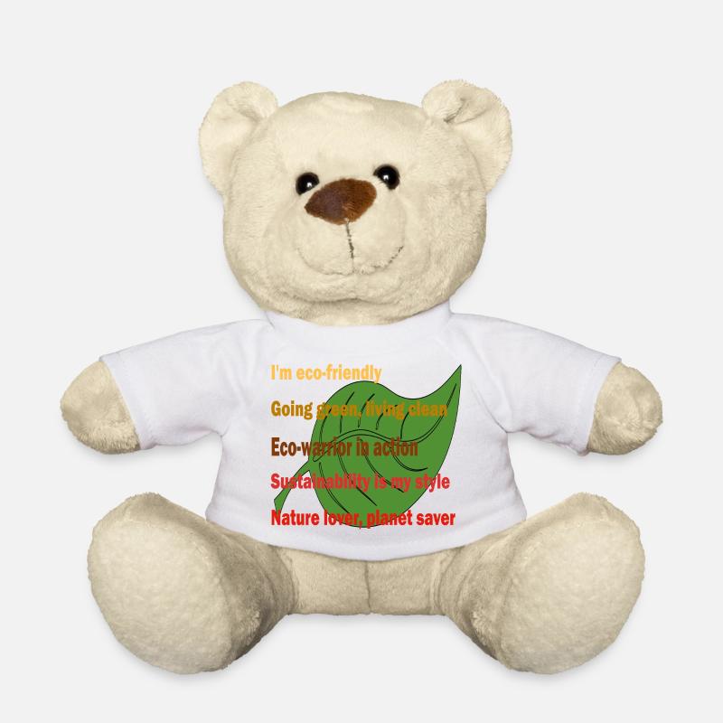Eco warrior in action - Teddy Bear - white