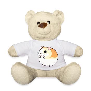 Mignon Dessin Animé Hamster Love Pet 7 - Nounours - blanc - Devant