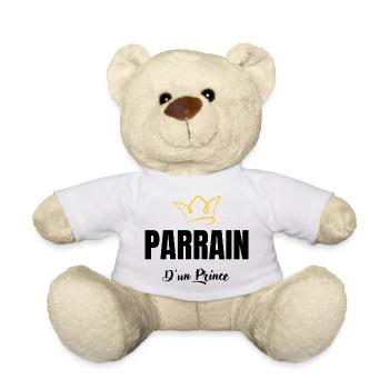 parrain d'un prince - Nounours - blanc - Devant