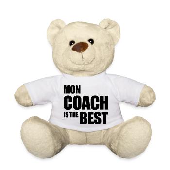 mon coach is the best mindset cadeau - Nounours - blanc - Devant