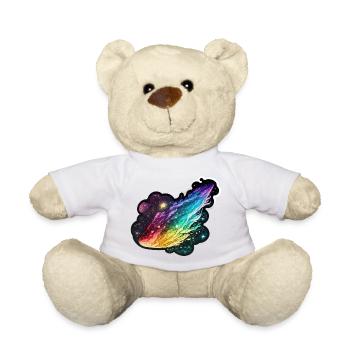 Regenbogen-Komet: Ein farbenfrohes Design-Erlebnis - Teddy - Weiß - Vorne