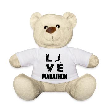 Marathon Triathlon Running joggen Biking Radfahren - Teddy - Weiß - Vorne