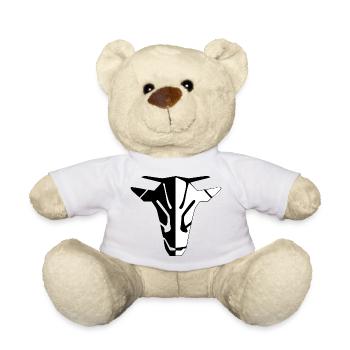 Tête de vache stylisée - Nounours - blanc - Devant