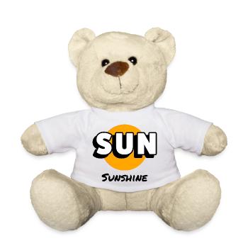 Herrliche Sonnen: Umarmen Sie das Strahlen - Teddy - Weiß - Vorne