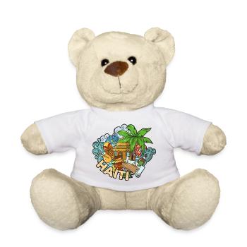 Haiti Haitian Palmen Paradies I Geschenk - Teddy - Weiß - Vorne