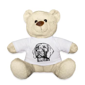Magyar Viszla Drahthaar 01 s - Teddy - Weiß - Vorne