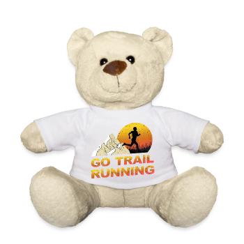 Trail Runner Running Jogging Jogger I Gift - Nounours - blanc - Devant