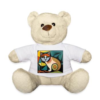 katzen 010red - Teddy - Weiß - Vorne