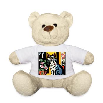 katzen 128red - Teddy - Weiß - Vorne
