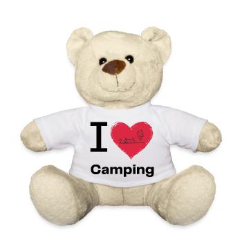 I LOVE Camping - Teddy - Weiß - Vorne