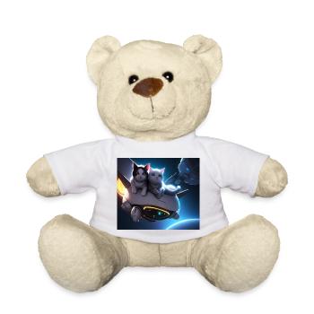 Cats in space Space - Teddy Bear - white - Front