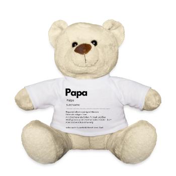 Definition Papa - Teddy - Weiß - Vorne