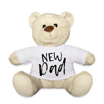 New Dad - annonce pour les nouveaux papas - Nounours - blanc - Devant