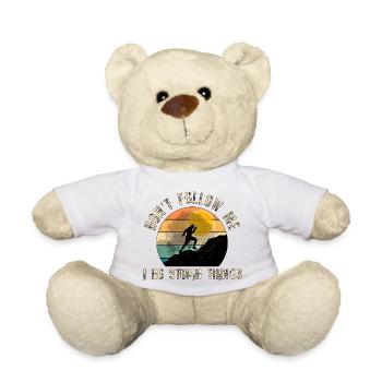 Trail Runner Running Jogging Jogger I Gift - Nounours - blanc - Devant