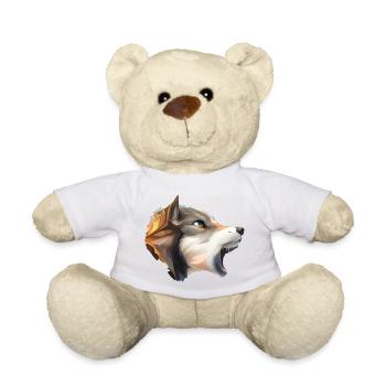 Wolf - Teddy Bear - white - Front