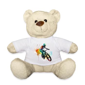 BMX Fahrrad Biker Stunt Trick Freestyle Splash - Teddy - Weiß - Vorne