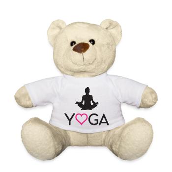 Yoga - Teddy Bear - white - Front